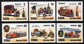 Cuba 2006 Fire Engines perf set of 6 unmounted mint SG 5009-13, stamps on fire