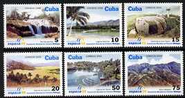 Cuba 2006 Espana 06 Stamp Exhibition (Tourist Sites) perf set of 6 unmounted mint SG 4980-85, stamps on stamp exhibitions, stamps on tourism, stamps on waterfalls, stamps on mountains