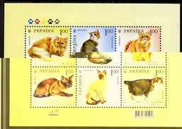 Ukraine 2008 Cats perf m/sheet unmounted mint SG MS 849b , stamps on cats