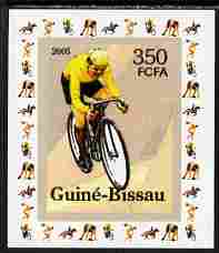 Guinea - Bissau 2006 Sports - Cycling individual imperf deluxe sheet unmounted mint. Note this item is privately produced and is offered purely on its thematic appeal, stamps on sport, stamps on bicycles