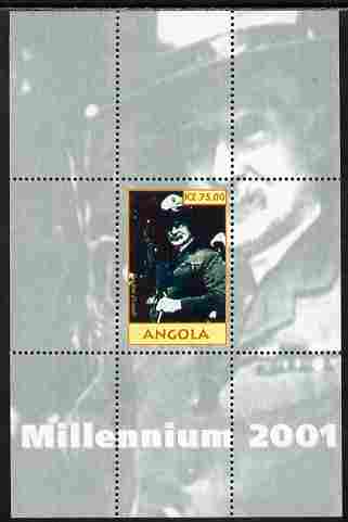 Angola 2001 Millennium series - Baden Powell perf s/sheet unmounted mint. Note this item is privately produced and is offered purely on its thematic appeal, stamps on personalities, stamps on powell, stamps on scouts, stamps on nobel