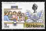 St Helena 1968 Cabbage Tree & Schools Broadcasting 6d (from def set) unmounted mint, SG 232, stamps on education, stamps on radio, stamps on trees, stamps on schools