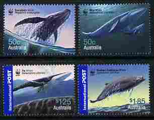 Australia 2006 WWF - Endangered Species - Whales perf set of 4 unmounted mint SG 2659-62, stamps on , stamps on  wwf , stamps on whales, stamps on dolphins