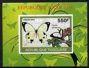 Togo 2010 Butterflies #3 individual imperf deluxe sheetlet unmounted mint. Note this item is privately produced and is offered purely on its thematic appeal , stamps on butterflies