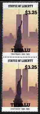 Tuvalu 1986 Statue of Liberty Centenary $3.25 similar to m/sheet but from the unique multi-country sheet intended for a special first day cover but never issued, unmounte..., stamps on monuments, stamps on statues, stamps on americana, stamps on civil engineering, stamps on statue of liberty, stamps on 