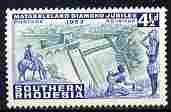 Southern Rhodesia 1953 Water Supplies (Dam) 4.5d from Centenary set unmounted mint, SG 74, stamps on civil engineering, stamps on dams, stamps on irrigation