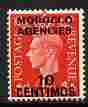 Morocco Agencies - Spanish Currency 1937-52 KG6 10c on 1d scarlet unmounted mint, SG 166, stamps on , stamps on  stamps on , stamps on  stamps on  kg6 , stamps on  stamps on 