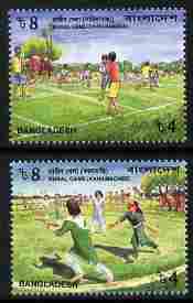Bangladesh 2010 Rural Games perf set of 2 unmounted mint , stamps on games, stamps on sport
