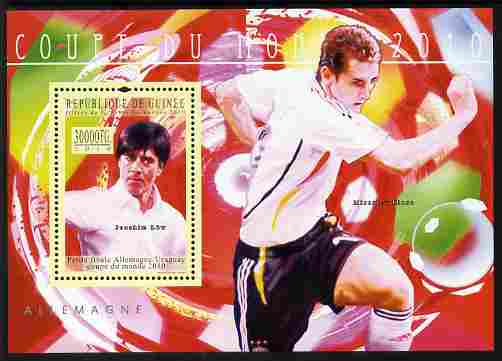 Guinea - Conakry 2010 Football World Cup - Germany perf m/sheet unmounted mint, stamps on football