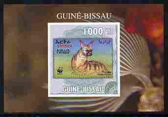 Guinea - Bissau 2010 WWF - Stamp On Stamp #5 - Protele (Eritrea) individual imperf deluxe sheet unmounted mint. Note this item is privately produced and is offered purely on its thematic appeal , stamps on , stamps on  stamps on animals, stamps on  stamps on  wwf , stamps on  stamps on stamponstamp, stamps on  stamps on stamp on stamp, stamps on  stamps on 