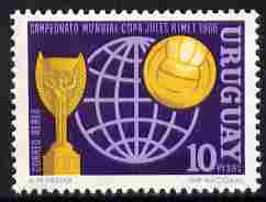 Uruguay 1966 Football World Cup 10p unmounted mint, SG 1293, stamps on football
