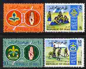 Iraq 1967 Iraqi Scouts & Guides perf set of 4 unmounted mint, SG 787-90, stamps on scouts, stamps on guides