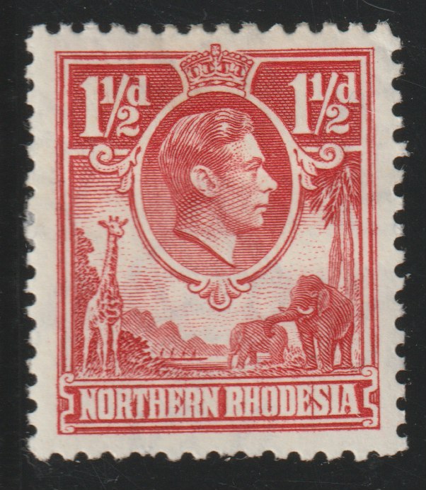Northern Rhodesia 1938-52 KG6 1.5d carmine-red mounted mint, SG 29, stamps on , stamps on  kg6 , stamps on 
