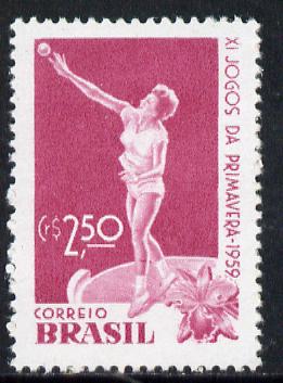 Brazil 1959 Spring Games (Shot) unmounted mint SG 1011*, stamps on sport, stamps on shot