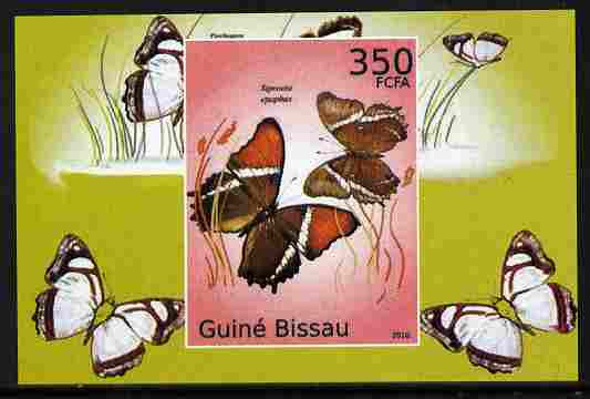 Guinea - Bissau 2010 Butterflies #02 individual imperf deluxe sheet unmounted mint. Note this item is privately produced and is offered purely on its thematic appeal , stamps on butterflies