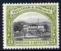 Trinidad & Tobago 1935-37 Government House 24c P13x12.5 unmounted mint SG 236a, stamps on buildings, stamps on constitutions