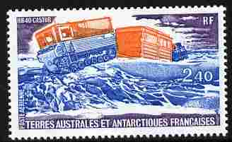 French Southern & Antarctic Territories 1981 Antarctic Transport 2f40 unmounted mint SG 154, stamps on polar, stamps on transport