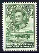 Bechuanaland 1938-52 KG6 1/2d deep-green unmounted mint SG 118c, stamps on , stamps on  kg6 , stamps on cattle, stamps on bovine
