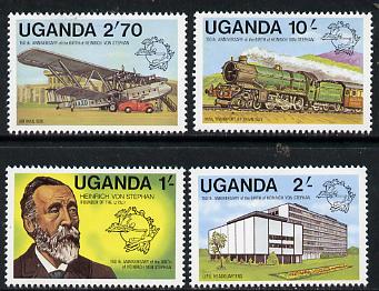 Uganda 1981 Birth Anniversary of von Stephan (Founder of UPU) set of 4, SG 336-39 unmounted mint, stamps on , stamps on  upu , stamps on 