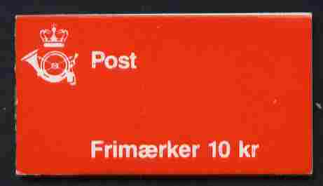 Denmark 1990 Numerals & Margrethe 10kr booklet complete & fine SG SB 133, stamps on xxx