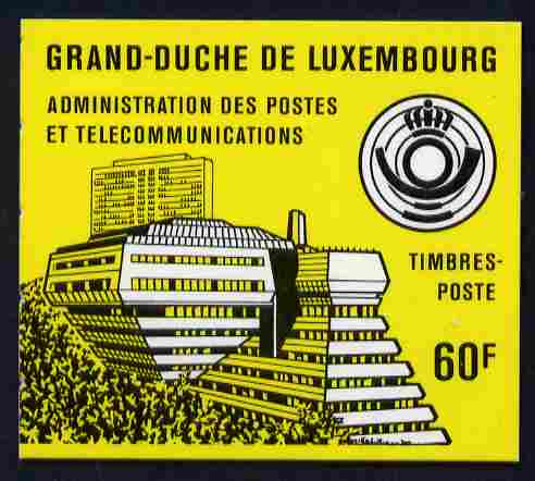 Luxembourg 1986-88 Robert Schuman 60f booklet (yellow cover) complete and pristine, SG SB6b, stamps on constitutions
