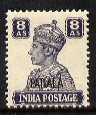 Indian States - Patiala 1941-46 KG6 8a slate-violet unmounted mint SG 114, stamps on , stamps on  kg6 , stamps on 