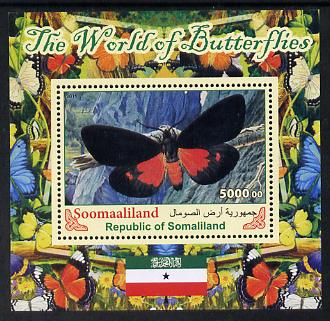 Somaliland 2011 The World of Butterflies #1 perf souvenir sheet  unmounted mint, stamps on , stamps on  stamps on butterflies, stamps on  stamps on flags
