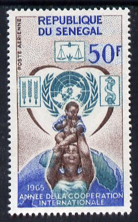 Senegal 1965 International Co-operation Year unmounted mint, SG 310, stamps on  icy , stamps on 