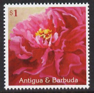Antigua 2009 China World Stamp Exhibition $1 Peony unmounted mint SG 4236, stamps on stamp exhibitions, stamps on flowers