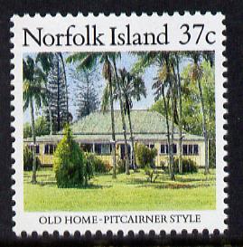 Norfolk Island 1987 Old Pitcairner-style House 37c unmounted mint SG 411, stamps on housing, stamps on houses