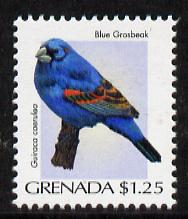Grenada 2000 Birds $1.25 Blue Grosbeak unmounted mint, SG 4288, stamps on birds