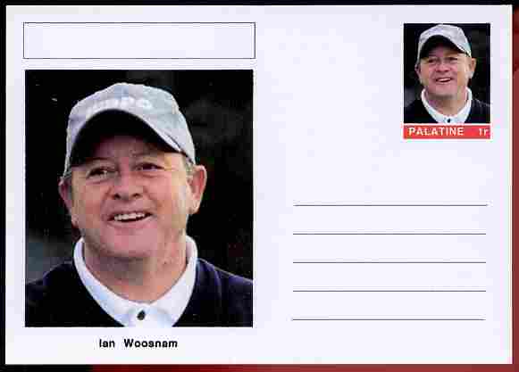 Palatine (Fantasy) Personalities - Ian Woosnam (golf) postal stationery card unused and fine, stamps on personalities, stamps on sport, stamps on golf, stamps on 