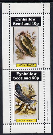 Eynhallow 1981 Birds #02 (Green Woodpecker & Cuckoo) perf  set of 2 values (40p & 60p) unmounted mint , stamps on birds    woodpecker