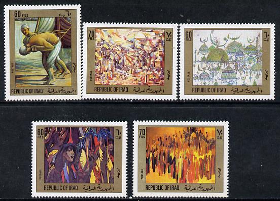 Iraq 1983 Paintings set of 5, SG 1602-06, stamps on arts