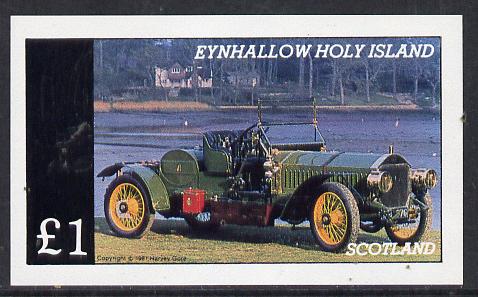 Eynhallow 1981 Vintage Cars #5 imperf souvenir sheet (Â£1 value) unmounted mint, stamps on cars