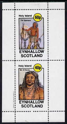 Eynhallow 1982 N American Indians perf set of 2 values unmounted mint , stamps on cultures    indians   americana, stamps on wild-west, stamps on wild west