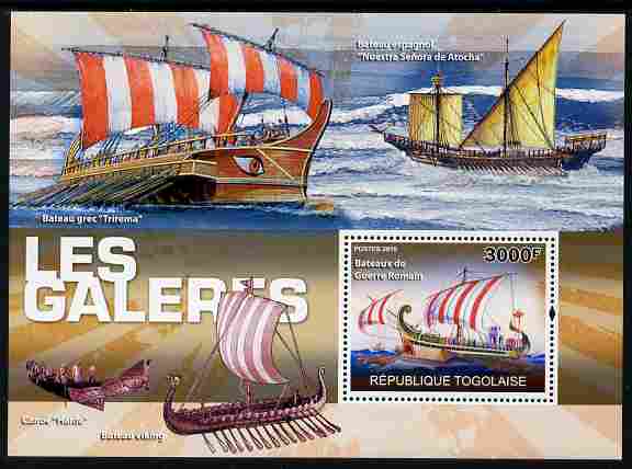 Togo 2010 War Ships perf m/sheet unmounted mint, stamps on , stamps on  stamps on ships