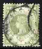 Great Britain 1887-1900 QV Jubilee 1s green cds used cat 0, stamps on 