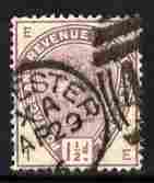 Great Britain 1883-84 QV 1.5d lilac with Chester Duplex cancel SG188 cat A338, stamps on , stamps on  stamps on great britain 1883-84 qv 1.5d lilac with chester duplex cancel sg188 cat \a338