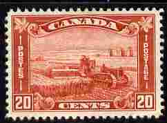 Canada 1930 Harvesting with Tractor 20c unused without gum SG301, stamps on 