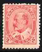 Canada 1903-12 KE7 2c rose mounted mint, SG 176/7, stamps on , stamps on  stamps on canada 1903-12 ke7 2c rose mounted mint, stamps on  stamps on  sg 176/7