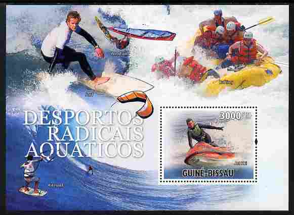 Guinea - Bissau 2010 Extreme Water Sports perf s/sheet unmounted mint , stamps on , stamps on  stamps on sport, stamps on  stamps on surfing, stamps on  stamps on windsurfing