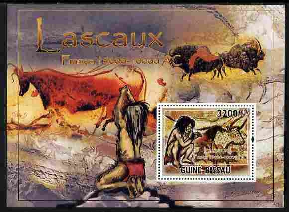 Guinea - Bissau 2010 Lascaux Cave Paintings perf s/sheet unmounted mint 