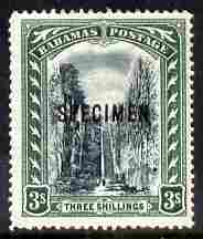 Bahamas 1901-03 Staircase 3s Crown CC overprinted SPECIMEN fresh with gum SG 61s (only about 750 produced)