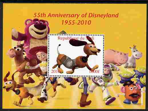 Mali 2010 55th Anniversary of Disneyland - Toy Story #3 perf s/sheet unmounted mint. Note this item is privately produced and is offered purely on its thematic appeal, stamps on disney, stamps on toys, stamps on films, stamps on cinema, stamps on movies