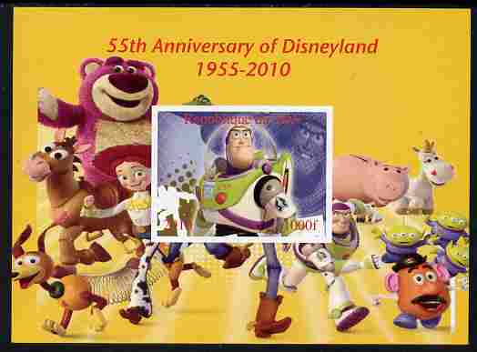 Mali 2010 55th Anniversary of Disneyland - Toy Story #4 imperf s/sheet unmounted mint. Note this item is privately produced and is offered purely on its thematic appeal, stamps on , stamps on  stamps on disney, stamps on  stamps on toys, stamps on  stamps on films, stamps on  stamps on cinema, stamps on  stamps on movies