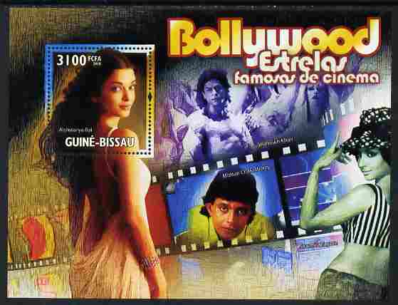 Guinea - Bissau 2010 Bollywood - Indian Cinema perf s/sheet unmounted mint, Michel BL 887, stamps on , stamps on  stamps on , stamps on  stamps on films, stamps on  stamps on cinema, stamps on  stamps on movies, stamps on  stamps on 