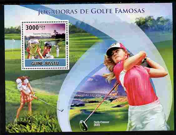 Guinea - Bissau 2010 Female Golf Stars perf s/sheet unmounted mint, Michel BL 878, stamps on , stamps on  stamps on sport, stamps on  stamps on golf, stamps on  stamps on women