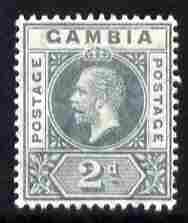 Gambia 1912-22 KG5 MCA 2d grey mounted mint SG 89, stamps on , stamps on  kg5 , stamps on 
