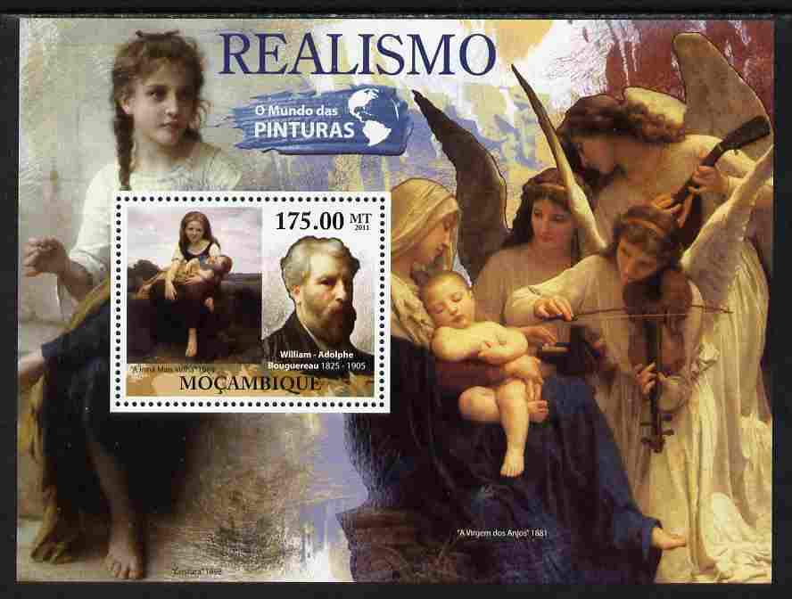 Mozambique 2011 Realism Art perf s/sheet unmounted mint, stamps on arts, stamps on 
